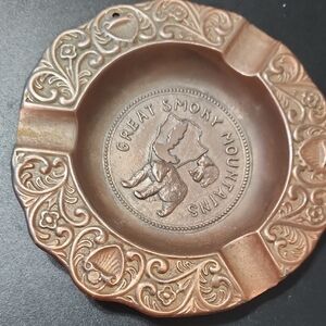 Great Smoky Mountains Decorative Ashtray Cooper Made In USA Cigers, Smoking